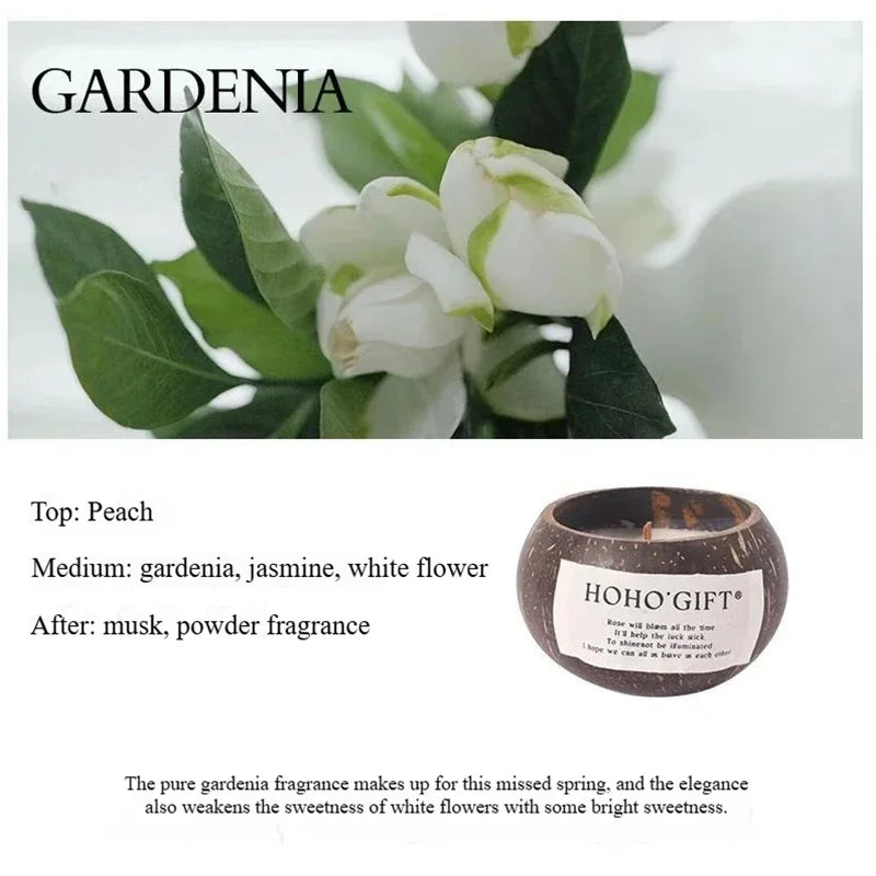 Bougies parfumées à la noix de coco, bougies d'ambiance au parfum avancé, décoration de chambre à coucher, souvenir créatif, cadeau d'anniversaire