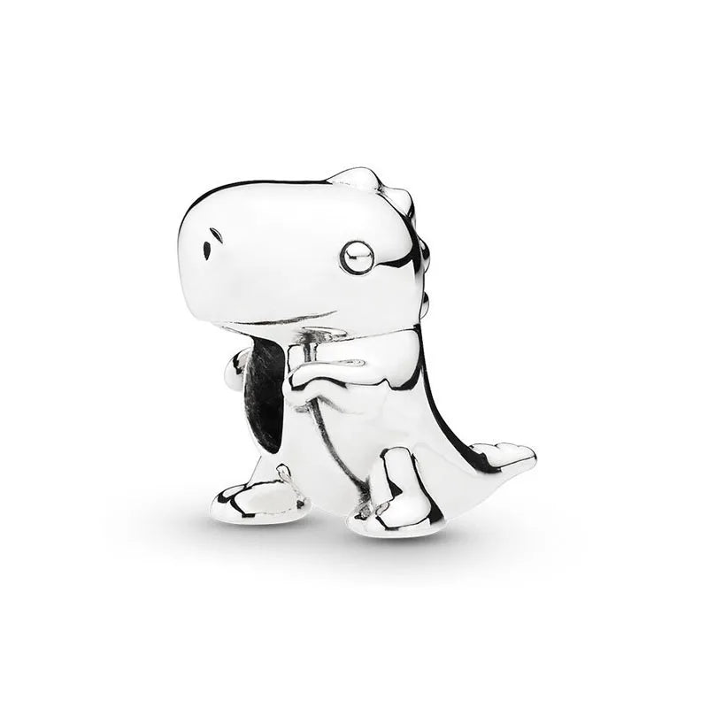 Nuevo dije de rana perezosa de plata 925 con forma de animal, pato, cerdo, oso, compatible con pulsera original, decoración, colgante para mujer, regalo de joyería