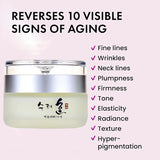 Crema facial de colágeno de 50 g que nutre y rellena la piel, con textura fresca, rejuvenece la piel, crema hidratante de día y noche, cosmética coreana.
