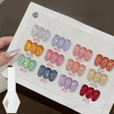 1-12pcs SHAKA Summer Autumn Huayu Xingchen Orange Green Red Gel Nail Polish 2025 New Halloween Versatile Nail Gel