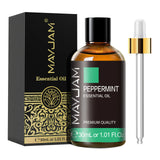 MAYJAM 1PCS 30ML Huile Essentielle d'Aromathérapie Lavande Vanille Jasmin Eucalyptus Menthe Poivrée Huile Aromatique pour Diffuseur Bougie Savon