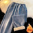 Thicken Velvet Lined Casual Wide Leg Jean  Warm Fashion High Waist Cowboy New Vaqueros  Winter Basic Snow Wear Women Denim Pants - Lootquake