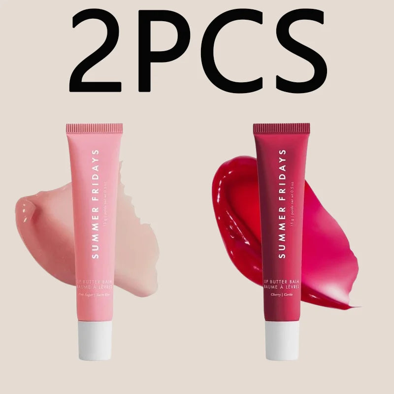 Summer Friday's Vanilla Beige Lip Balm Moisturizing Transparent Lipstick Set Lip Makeupv Smooth Soft Tube Mirror Lip Gloss
