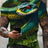 Fashion 3D Snake Printed T Shirt For Men Funny Animal Pattern Oversized T-shirt Summer Hip Hop Trend Clothing Casual O-neck Tops - Lootquake