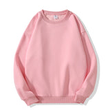 Solid Colors Men's Crewneck Sweatshirt,Cotton-blend Pullover - Lootquake