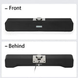 Bluetooth Soundbar Speaker 3W*2 Dual Bass 360° Stereo Wired & Wireless USB Powered HiFi Audio for PC TV