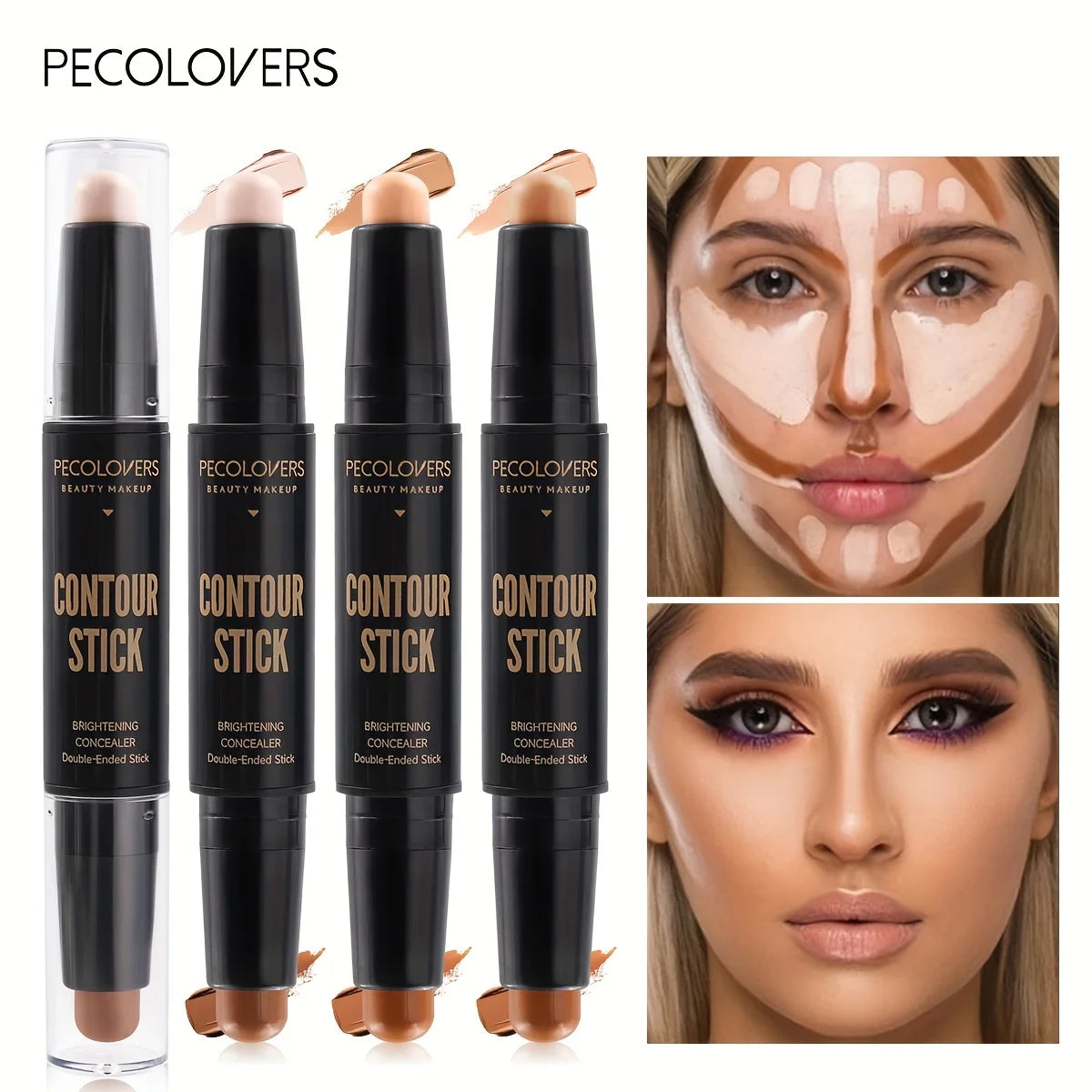 Corrector de contorno facial, bronceador, base de maquillaje, crema de base, cosméticos para mujeres, nuevo