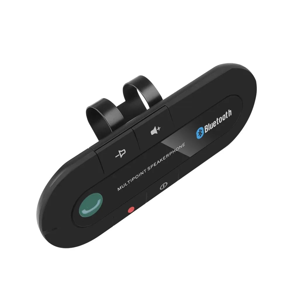 Kit mains libres Bluetooth pour voiture, clip pare-soleil, récepteur audio sans fil, haut-parleur stéréo sans fil, lecteur de musique MP3