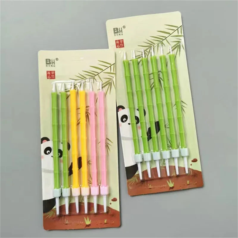 Lot de 6 bougies d'anniversaire vertes pour enfant, décoration de gâteau amusante pour Halloween, fournitures de fête, bougies de mariage