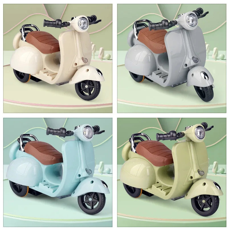 Minimoto eléctrica para muñecas Labubu, accesorios para muñecas Labubu, divertidos y adorables juguetes para muñecas, con luces y música, regalo de Navidad para niños.