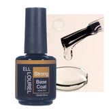 ELL LOUREL 30 Types Base Coat Top Coat No Wipe UV Gel 15ML Semi Permanent Glitter Tempered Top Multi-Function Gel Nail Polish