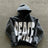 New Streetwear  Hoodie Goth Hip Hop Oversized Loose Zip Up Hoodie Casual Harajuku Black Patchwork Long Sleeve Men Women Pullover - Lootquake