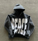 New Streetwear  Hoodie Goth Hip Hop Oversized Loose Zip Up Hoodie Casual Harajuku Black Patchwork Long Sleeve Men Women Pullover - Lootquake
