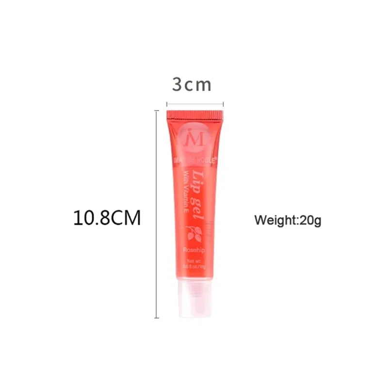 6pcs Fruit Moisturizing Lip Gloss Oil,Transparent Lipstick,Ve, Rosehip,Argan,Peppermintaloe,Coconut Flavor Lip Gel,Long Lasting