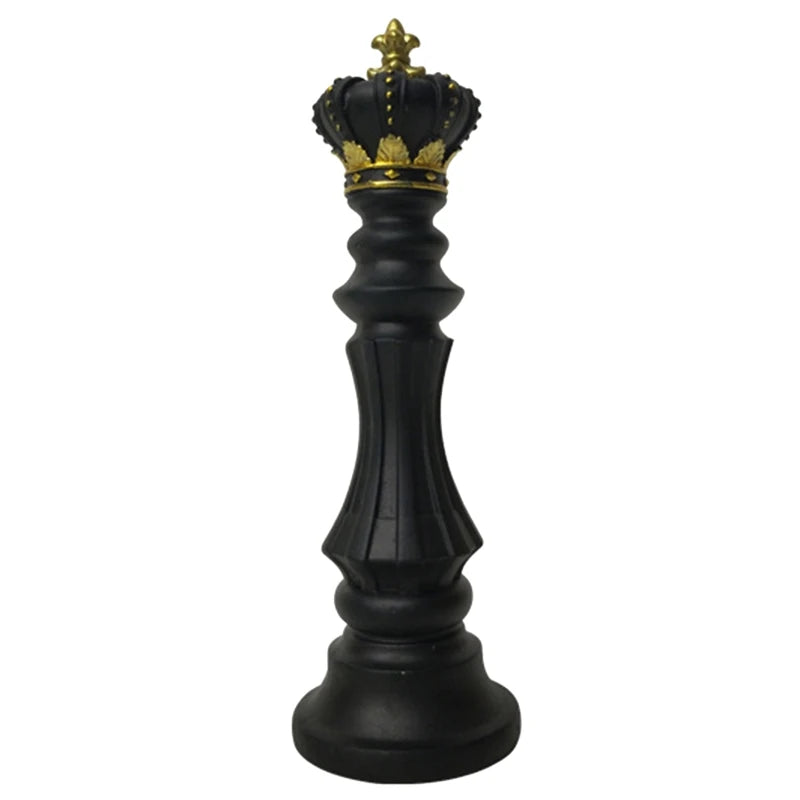 Chess Statue Decor Desktop Ornaments Art Figurines Office Study Chessmen Sculpture Home Decors Garden Decor Miniatures