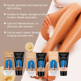 Loción de maquillaje para piernas, corrector duradero, tono de piel uniforme, bronceado artificial, resistente al agua, hidratante, brillo natural, crema de base corporal marrón