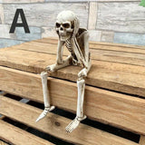 New Human Skeleton Simulation Halloween Decoration Graduation Season Decorations Goth Family Scary Cabin Halloween Decor