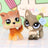 Mini 2pcs Lot Pet Shop Dogs and Cats Collectable With Accessories Best Gift For Kids Toy - Lootquake
