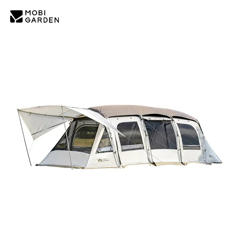 MOBI GARDEN Camping LS4 Tunnel Tent Living Shell Tent Large Blow Tent Invite Space Two Bedrooms - Lootquake