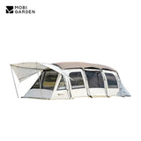 MOBI GARDEN Camping LS4 Tunnel Tent Living Shell Tent Large Blow Tent Invite Space Two Bedrooms - Lootquake