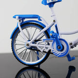 Creative Alloy Bicycle Model Ornament Mini Metal Bike Toy Collectible
