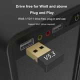 Adaptateur Bluetooth USB Adaptateur Bluetooth sans fil 5.3/5.1/5.0 pour PC portable haut-parleur sans fil récepteur audio émetteur USB
