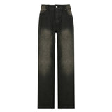 SUCHCUTE Low Waist Jeans for Women Goth Y2k Style Baggy Jeans Punk New Jeans Wide Leg Denim Pants Kpop Casual Loose Streetwear - Lootquake
