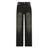 SUCHCUTE Low Waist Jeans for Women Goth Y2k Style Baggy Jeans Punk New Jeans Wide Leg Denim Pants Kpop Casual Loose Streetwear - Lootquake