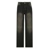 SUCHCUTE Low Waist Jeans for Women Goth Y2k Style Baggy Jeans Punk New Jeans Wide Leg Denim Pants Kpop Casual Loose Streetwear - Lootquake