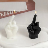 Velas creativas con forma de dedo medio, velas perfumadas, regalos divertidos y originales, adornos para decoración del hogar, regalos de cumpleaños.