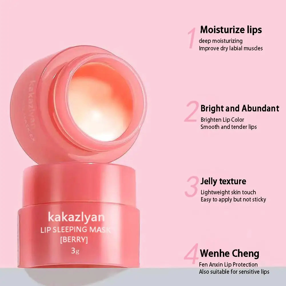 Baume à lèvres en gelée, parfum fruité, hydratant, brillant à lèvres, base de maquillage, estompe les rides des lèvres, anti-gerçures, soin des lèvres, rouge à lèvres