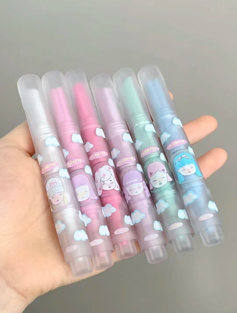Flortte Wackky Lipstick Love Solid Labial Mucus Moisturizer Velvet Foggy Surface Long Lasting Lovely Girl