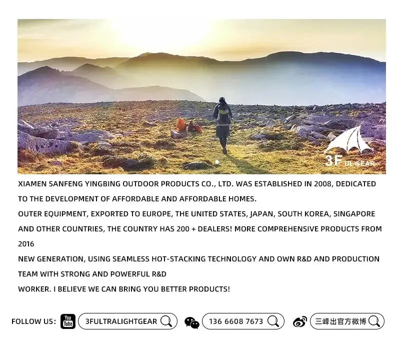 [HODR] 3F UL GEAR Lanshan 1 pro Tipi Tent Rodless Solo Ultralight 690g 20D Nylon Fabric Camping Season Tent Trekking Tents - Lootquake