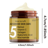 Facial Cream Contains Hyaluronic Acid, Collagen, Retinol and Niacinamide Moisturizes and Nutrition, Soft, Elasticity, and Energetic Skin