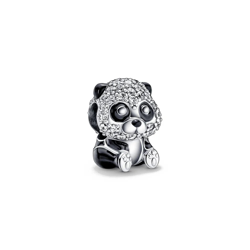 Nuevo dije de rana perezosa de plata 925 con forma de animal, pato, cerdo, oso, compatible con pulsera original, decoración, colgante para mujer, regalo de joyería