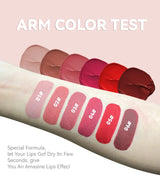 Rouge à lèvres liquide mat 6 couleurs, longue tenue, teinte antiadhésive, brillant à lèvres nude, waterproof, maquillage