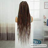 36" Knotless Box Braids Wig | Full Lace | Baby Hair | Natural Look