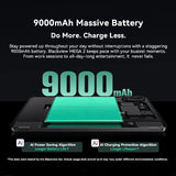 Tablettes Blackview MEGA 2 12 pouces 2K écran Widevine L1 24 Go (8 + 16) Android 15 256 Go 9000 mAh AI caméra principale Pad PC