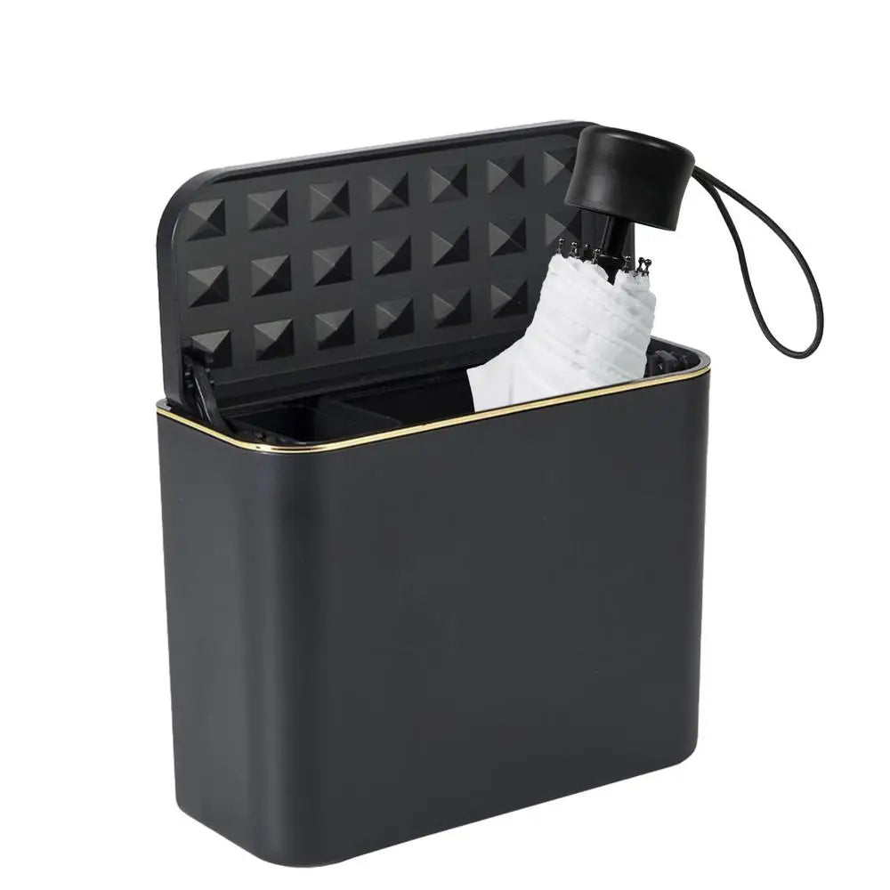 Trash Can For Cars Car Organizer Car Trash Can Multipurpose Storage Container Auto Dustbin Leak-Proof Car Garbage Bin Trash Bin