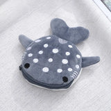 Fashion Cute Blue Shark Mini Whales Coin Purse Plush Zipper Coin Wallet Designer Women's Small Change Bag Key Earphone Pouch - Lootquake