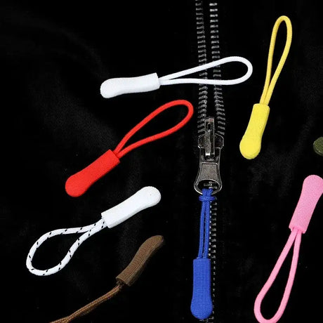 10/20pcs Zipper Pull Puller End Fit Rope Tag Replacement Clip Broken Buckle Fixer Zip Cord Tab Travel Bag Suitcase Tent Backpack - Lootquake