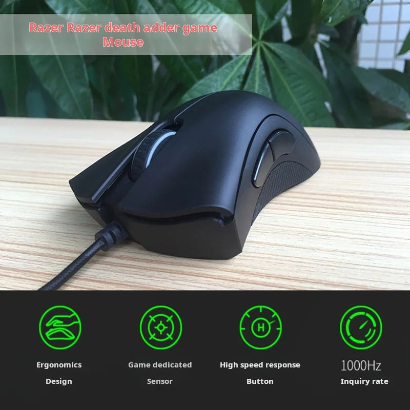 Original Razer Wired Gaming Mouse Optical Sensor 6400 DPI Gaming Mouse For Laptop Optical Mouse Light Speed Mouse