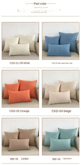 Housse de coussin décorative pour canapé, 30 x 50/40 x 40/45 x 45/40 x 60/50 x 50/55 x 55/60 x 60 cm
