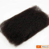 10"-22" Brazilian Remy Afro Kinky Bulk Human Hair for Braiding | 50g Natural Black Dreadlock & Twist Hair