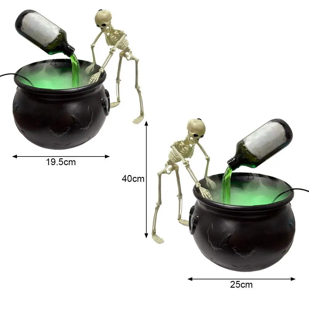 Halloween Black Witch Bowl Magic Float Bottle and Diffuser Horror House Decoration Hocus Party Scary Props Halloween Decor