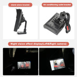 Monitor de espejo Carsanbo HD de 5 pulgadas para coche, sistema de visión lateral digital con cámara de visión nocturna de 720P, punto ciego, accesorios impermeables