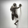 Creative Imitation Copper Wall Sculptures Statue For Unique Touch Resin Rock Climbing Man Background Wall Art 3D Through Wall