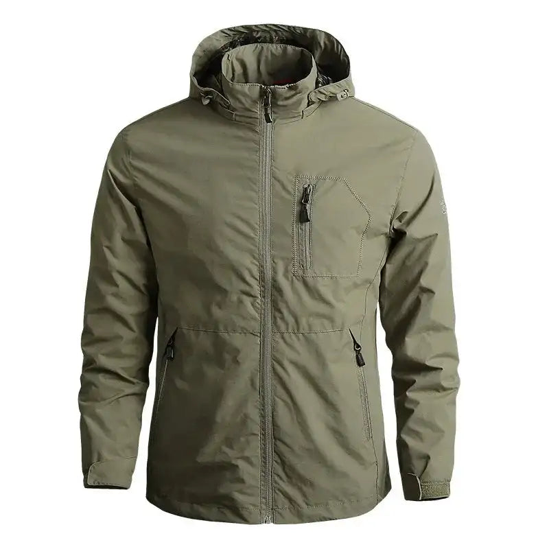 Men's Jackets Waterproof Function Hooded Jacket Windbreaker Outdoor Camping Sports Elastic Coat Male Clothing Thin Overcoat - Lootquake