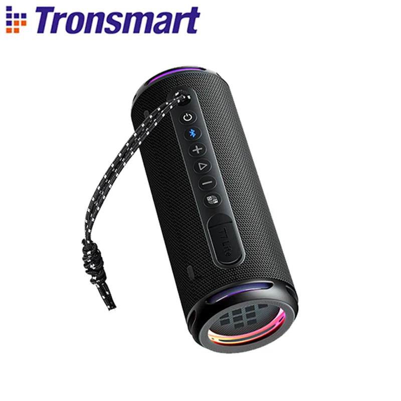 Enceinte Bluetooth Tronsmart T7 Lite, basses améliorées, portable, autonomie 24 h, contrôle par application, étanchéité IPX7, idéale pour le camping