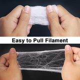 Halloween Decorations Artificial Spider Web Stretchy Cobweb Scary Party Halloween Decoration for Bar Haunted House Scene Props